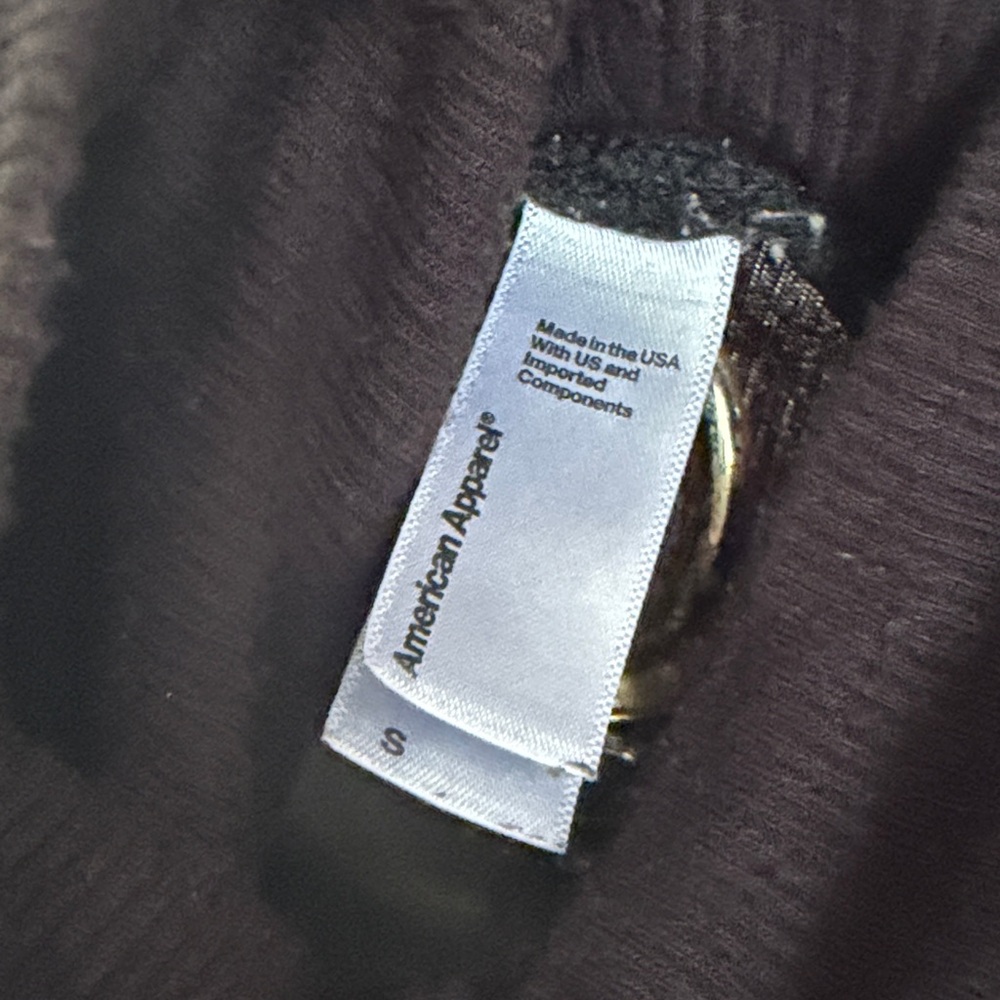 American Apparel Black Ribbed Turtleneck Sweater - Picture 2 of 4